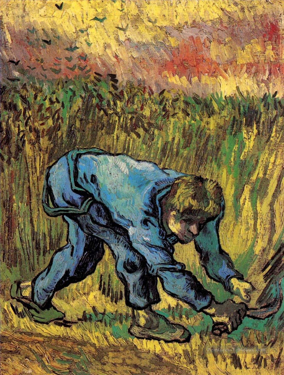 Reaper avec la faucille après Millet Vincent van Gogh Peintures à l'huile